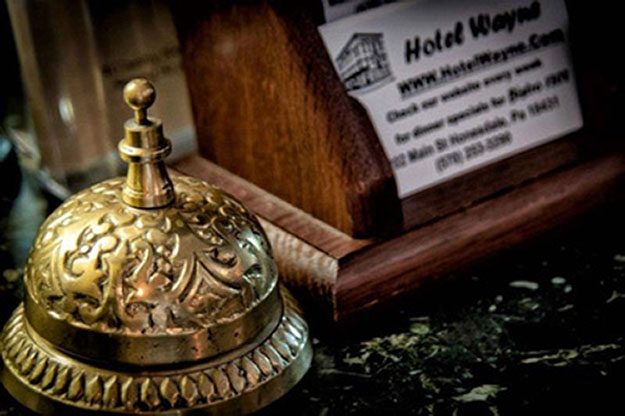 Pick Up Hotel Business Cards from Front-Desk.