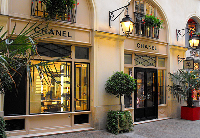 A Chanel store in Paris - buy local brands